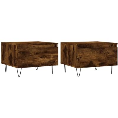 vidaXL 830871 Rauch Eichen Kaffeetisch Set - Modern & Langlebig vidaXL 830871 Rauch Eichen Kaffeetisch Set - Modern & Langlebig