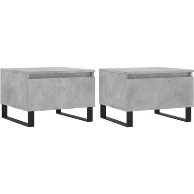 vidaXL 830885 Beton Grau Couchtisch-Set - Kaffee- & Beistelltische vidaXL 830885 Beton Grau Couchtisch-Set - Kaffee- & Beistelltische