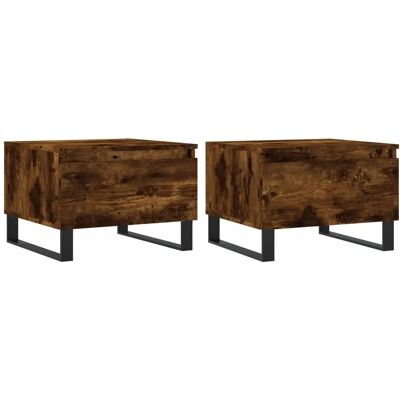 vidaXL Modell 830887 Rauch Eichen Couchtisch - Beistelltisch vidaXL Modell 830887 Rauch Eichen Couchtisch - Beistelltisch