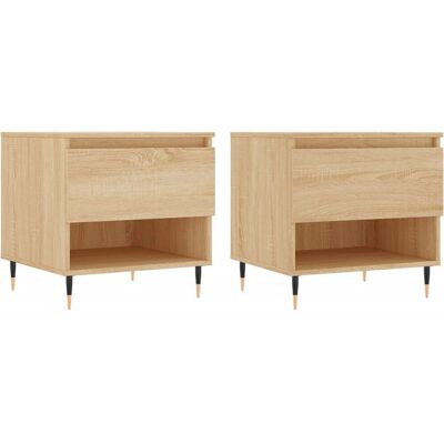 vidaXL Sonoma Eiche Couchtisch 50x46x50cm - Kaffeetisch vidaXL Sonoma Eiche Couchtisch 50x46x50cm - Kaffeetisch
