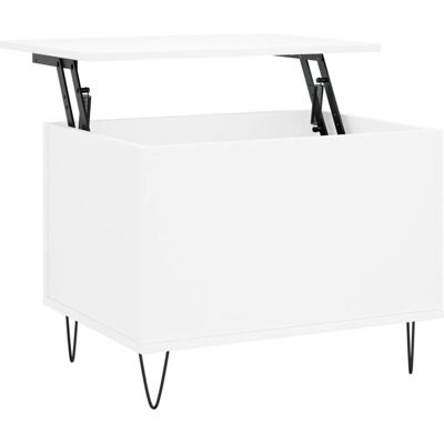 Maisonchic Weiße Holztisch mit Hebefläche - Couchtisch Maisonchic Weiße Holztisch mit Hebefläche - Couchtisch