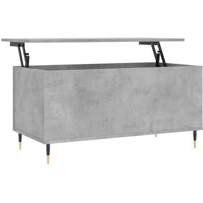 vidaXL Betonggrauer Couchtisch mit Hebefunktion - Beistelltisch vidaXL Betonggrauer Couchtisch mit Hebefunktion - Beistelltisch