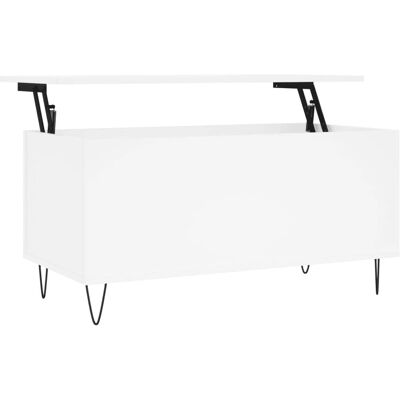 vidaXL Beistelltisch Weiß 90x44,5x45 cm Holz - Beistelltisch vidaXL Beistelltisch Weiß 90x44,5x45 cm Holz - Beistelltisch