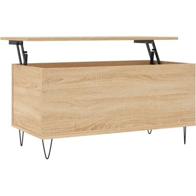 vidaXL Eikenhouten Salontafel - Salontafel, Bijzettafel, Eettafel vidaXL Eikenhouten Salontafel - Salontafel, Bijzettafel, Eettafel
