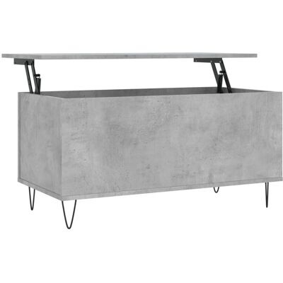 vidaXL Table basse gris béton 90x44,5x45 cm - Table de salon - Publicité vidaXL Table basse gris béton 90x44,5x45 cm - Table de salon - Publicité