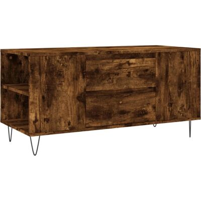 vidaXL Couchtisch Räucher Eiche 102x44,5x50 cm - Beistelltisch vidaXL Couchtisch Räucher Eiche 102x44,5x50 cm - Beistelltisch