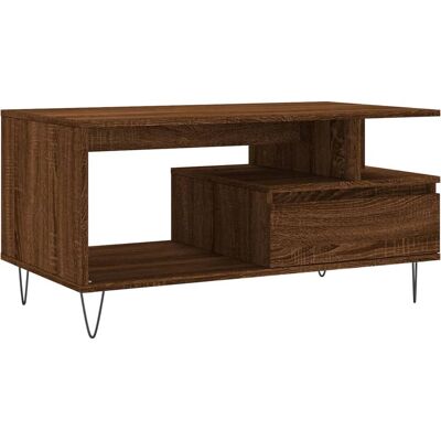 vidaXL Brauner Eichen Couchtisch - Kaffeetisch vidaXL Brauner Eichen Couchtisch - Kaffeetisch