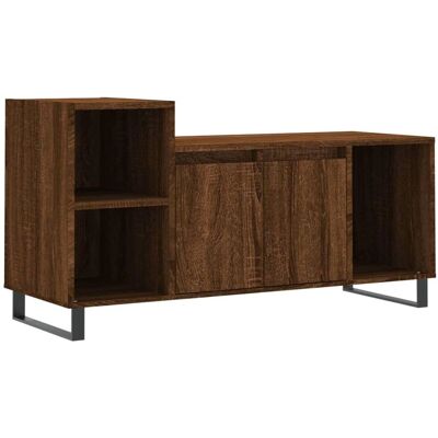 vidaXL Bruin Eiken TV Kast - 100x35x55 cm - Mediaopslag vidaXL Bruin Eiken TV Kast - 100x35x55 cm - Mediaopslag