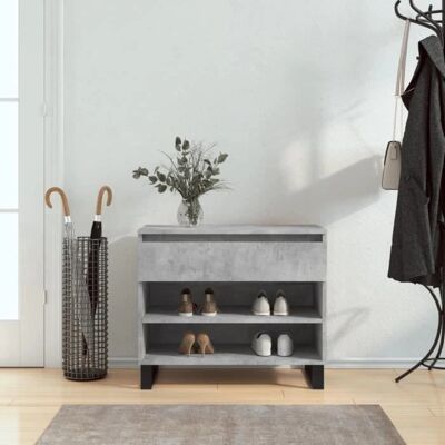 vidaXL Schuhschrank Beton Grau - Schuhablage vidaXL Schuhschrank Beton Grau - Schuhablage