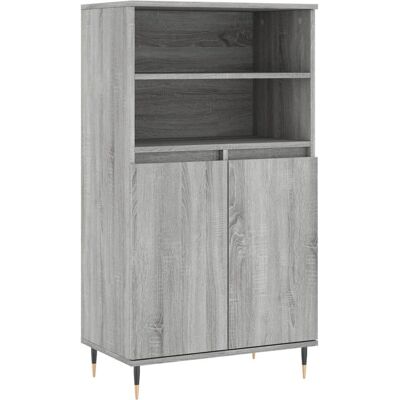 vidaXL Highboard Grey Sonoma 60x36x110 cm - Living Room Sideboard vidaXL Highboard Grey Sonoma 60x36x110 cm - Living Room Sideboard