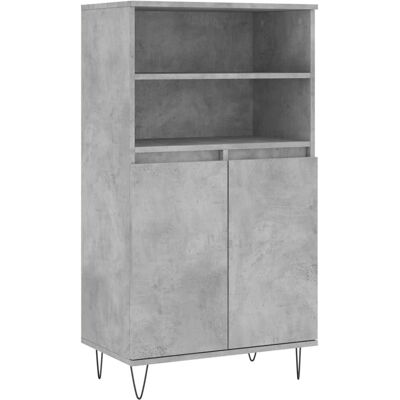vidaXL Gabinete Alto Gris Hormigón - Salón vidaXL Gabinete Alto Gris Hormigón - Salón