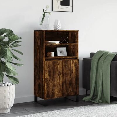 vidaXL Korkeakiintoinen kaappi Tummasta tammesta 60x36x110 cm vidaXL Korkeakiintoinen kaappi Tummasta tammesta 60x36x110 cm