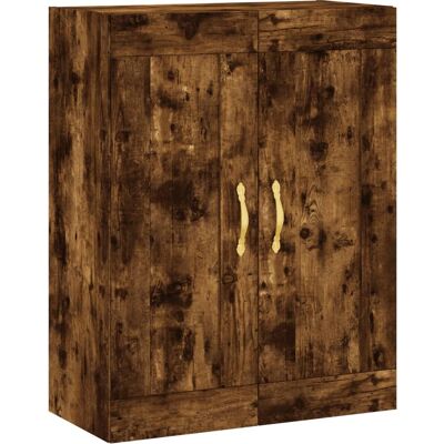 vidaXL 835015 Wandmontiertes Sideboard aus Räuchereiche - Wohnzimmermöbel vidaXL 835015 Wandmontiertes Sideboard aus Räuchereiche - Wohnzimmermöbel