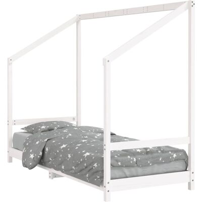 vidaXL Kinderbett Weiß 90x190 cm Massives Kiefernholz - Kinderbett vidaXL Kinderbett Weiß 90x190 cm Massives Kiefernholz - Kinderbett