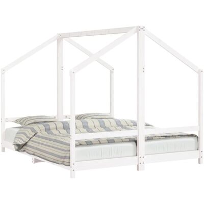 vidaXL Kinderbettrahmen Weiß 80x200cm Holz Kinderbett vidaXL Kinderbettrahmen Weiß 80x200cm Holz Kinderbett