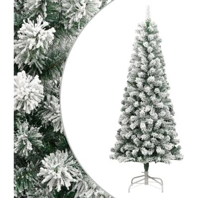 vidaXL Künstlicher Weihnachtsbaum Klappbar - 210cm mit Schneeflocken vidaXL Künstlicher Weihnachtsbaum Klappbar - 210cm mit Schneeflocken