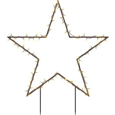 vidaXL Joulvalot tähden ja maaspikeillä 80 LED 60 cm vidaXL Joulvalot tähden ja maaspikeillä 80 LED 60 cm