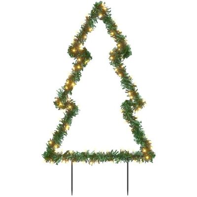 vidaXL Weihnachtsbaum Lichtdekoration - 115 LEDs, 90 cm, Erdspieße vidaXL Weihnachtsbaum Lichtdekoration - 115 LEDs, 90 cm, Erdspieße