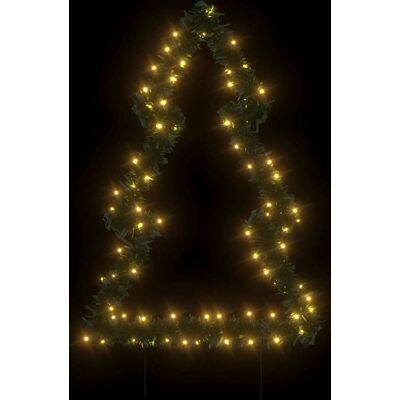 vidaXL Weihnachtsbaum Mit Erdspießen Und 80 Leds 60 Cm Grün vidaXL Weihnachtsbaum Mit Erdspießen Und 80 Leds 60 Cm Grün