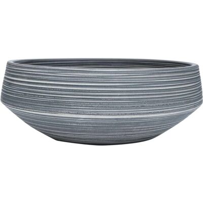 vidaXL Okrągła ceramiczna umywalka na blat - Szara vidaXL Okrągła ceramiczna umywalka na blat - Szara