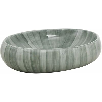 vidaXL Groene Ovale Wastafel - 59x40x15 cm vidaXL Groene Ovale Wastafel - 59x40x15 cm