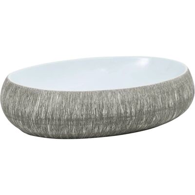 vidaXL owalny ceramiczny umywalka 59x40x15 cm vidaXL owalny ceramiczny umywalka 59x40x15 cm