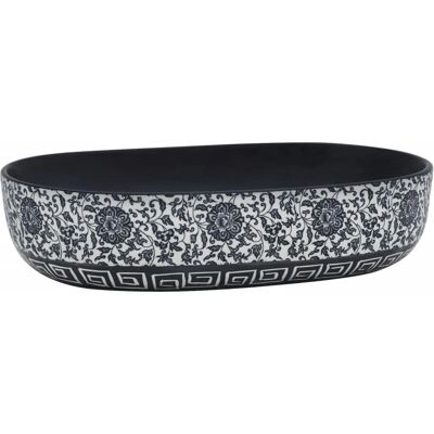 vidaXL owalny ceramiczny umywalka - 59x40x14 cm vidaXL owalny ceramiczny umywalka - 59x40x14 cm
