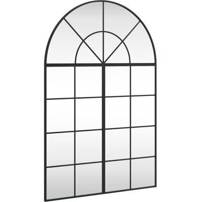 vidaXL Czarny lustro na ścianę 80x120 cm - Lustro montowane na ścianie do łazienki vidaXL Czarny lustro na ścianę 80x120 cm - Lustro montowane na ścianie do łazienki