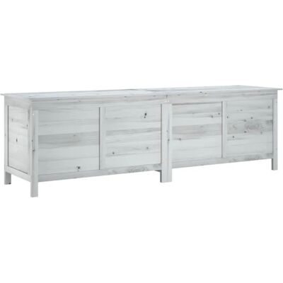 vidaXL Tuinopslagbox Wit 198.5x50x56.5 cm - Tuinopslag vidaXL Tuinopslagbox Wit 198.5x50x56.5 cm - Tuinopslag