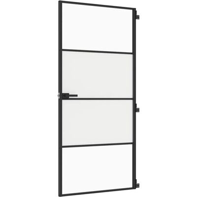 vidaXL Interieurdeur Slank Zwart - Interieurdeur vidaXL Interieurdeur Slank Zwart - Interieurdeur