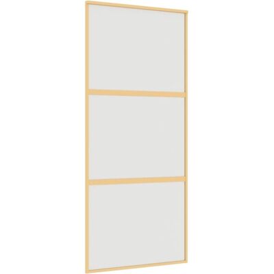 vidaXL Innentür Schiebetür - Matt ESG Glas Aluminium - 90x205cm vidaXL Innentür Schiebetür - Matt ESG Glas Aluminium - 90x205cm