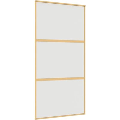 vidaXL Goldene ESG-Schiebetür - Innen-Schuppen-Tür vidaXL Goldene ESG-Schiebetür - Innen-Schuppen-Tür