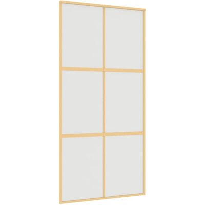 vidaXL Gold Frosted ESG Glass Schiebetür - Innentür vidaXL Gold Frosted ESG Glass Schiebetür - Innentür