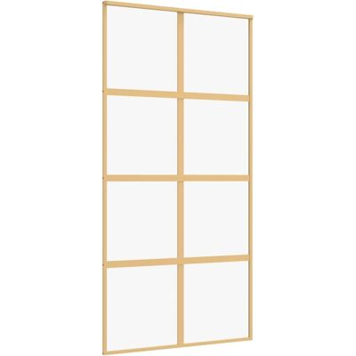 vidaXL Kultainen liukuovi 102,5x205 cm ESG-ikkuna - Liukuovi vidaXL Kultainen liukuovi 102,5x205 cm ESG-ikkuna - Liukuovi
