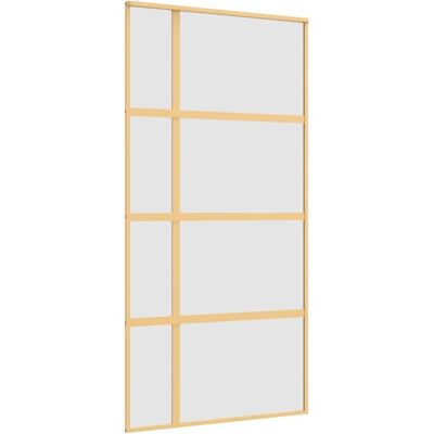 vidaXL Gold Schiebetür 102,5x205 cm Matt ESG Glas Modern vidaXL Gold Schiebetür 102,5x205 cm Matt ESG Glas Modern