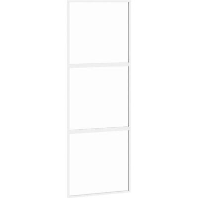 vidaXL Weiße gehärtete Glas-Schiebetür - Innenraum Schiebetür vidaXL Weiße gehärtete Glas-Schiebetür - Innenraum Schiebetür