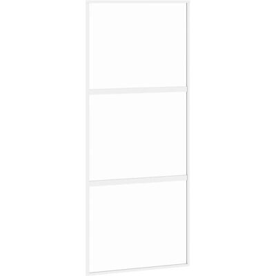 vidaXL Weiße Tempered Glass Schiebetür - Innenraum Tür vidaXL Weiße Tempered Glass Schiebetür - Innenraum Tür