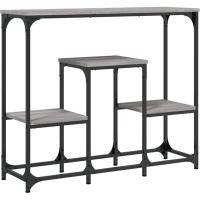 vidaXL Konsole Tisch Grau Sonoma 89,5x28x76 cm Ingenieurbeschichtetes Holz - Konsole Tisch vidaXL Konsole Tisch Grau Sonoma 89,5x28x76 cm Ingenieurbeschichtetes Holz - Konsole Tisch