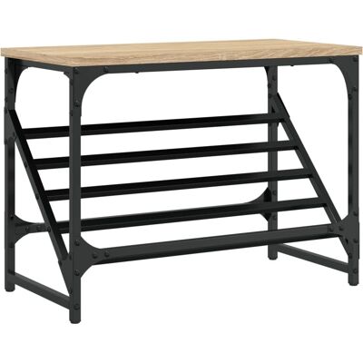 vidaXL Sonoma Eichen Schuhregal 60x30x45 cm - Schuhaufbewahrung vidaXL Sonoma Eichen Schuhregal 60x30x45 cm - Schuhaufbewahrung