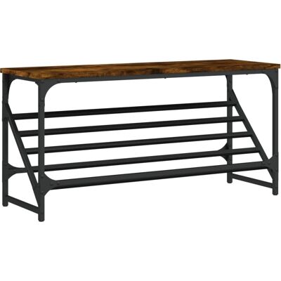 vidaXL Räuchereiche Schuhregal 90x30x45 cm - Schuhaufbewahrung vidaXL Räuchereiche Schuhregal 90x30x45 cm - Schuhaufbewahrung