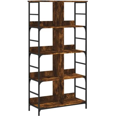 vidaXL 835246 Rauch Eichen Bücherregal - Wohnzimmermöbel vidaXL 835246 Rauch Eichen Bücherregal - Wohnzimmermöbel