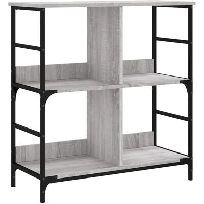 vidaXL 835247 Grauer Sonoma Wohnzimmerregal - Wohnzimmerregal vidaXL 835247 Grauer Sonoma Wohnzimmerregal - Wohnzimmerregal