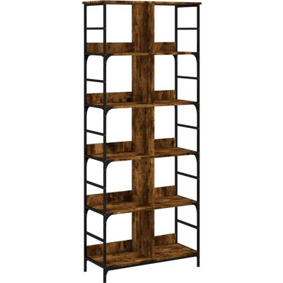 vidaXL Bücherregal Räuchereiche - Holzwerkstoff Stauraum vidaXL Bücherregal Räuchereiche - Holzwerkstoff Stauraum