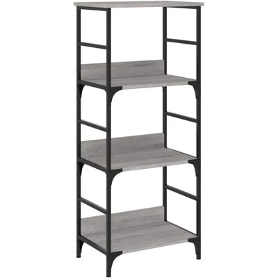 vidaXL Grijze Sonoma Boekenplank - Geïntegreerd houtopslagmeubel vidaXL Grijze Sonoma Boekenplank - Geïntegreerd houtopslagmeubel