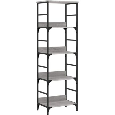 vidaXL Bücherregal Grau Sonoma - 50x33x153 cm - Bücherregal vidaXL Bücherregal Grau Sonoma - 50x33x153 cm - Bücherregal
