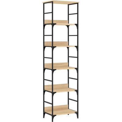 vidaXL 835280 Eiken Boekenkast - Industriële Stijl vidaXL 835280 Eiken Boekenkast - Industriële Stijl