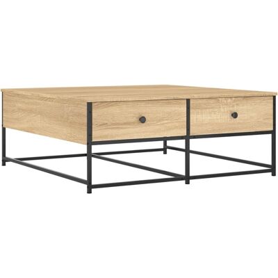 vidaXL Table de salon Chêne Sonoma 100x99x40 cm - Bois de fabrication - Publicité vidaXL Table de salon Chêne Sonoma 100x99x40 cm - Bois de fabrication - Publicité