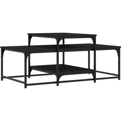 vidaXL 835314 Schwarzer Tisch aus technischer Holz - Couchtisch vidaXL 835314 Schwarzer Tisch aus technischer Holz - Couchtisch
