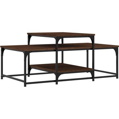vidaXL 835318 Kaffee- und Beistelltisch - Eiche braun vidaXL 835318 Kaffee- und Beistelltisch - Eiche braun