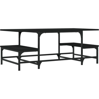 vidaXL Schwarzer Tisch aus Verbundholz - Wohnzimmer vidaXL Schwarzer Tisch aus Verbundholz - Wohnzimmer